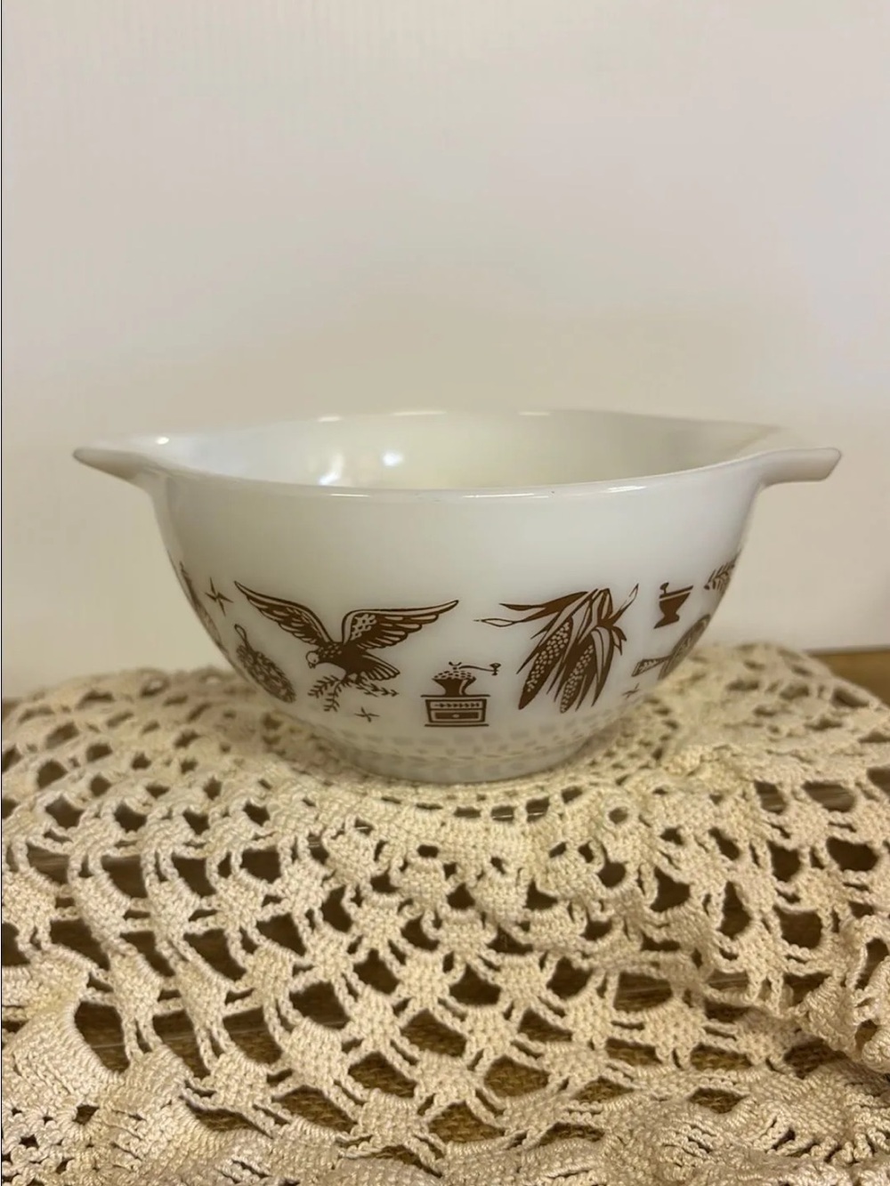 PYREX #441 RARE Early American Pattern Round Cinderella Bowl 1.5 PT Vintage